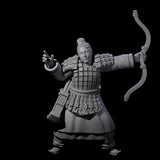 Chinese Dead Eye Terracotta Archers Miniature for Dungeons and Dragons, Pathfinder or other TTRPGs