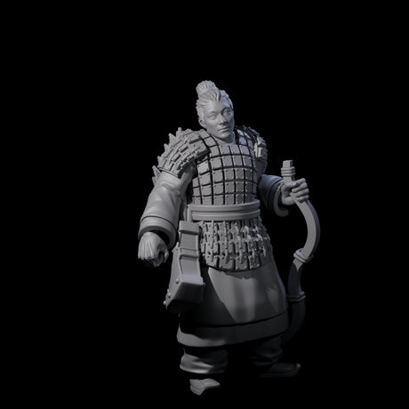Chinese Dead Eye Terracotta Archers Miniature for Dungeons and Dragons, Pathfinder or other TTRPGs
