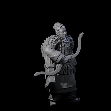 Chinese Dead Eye Terracotta Archers Miniature for Dungeons and Dragons, Pathfinder or other TTRPGs