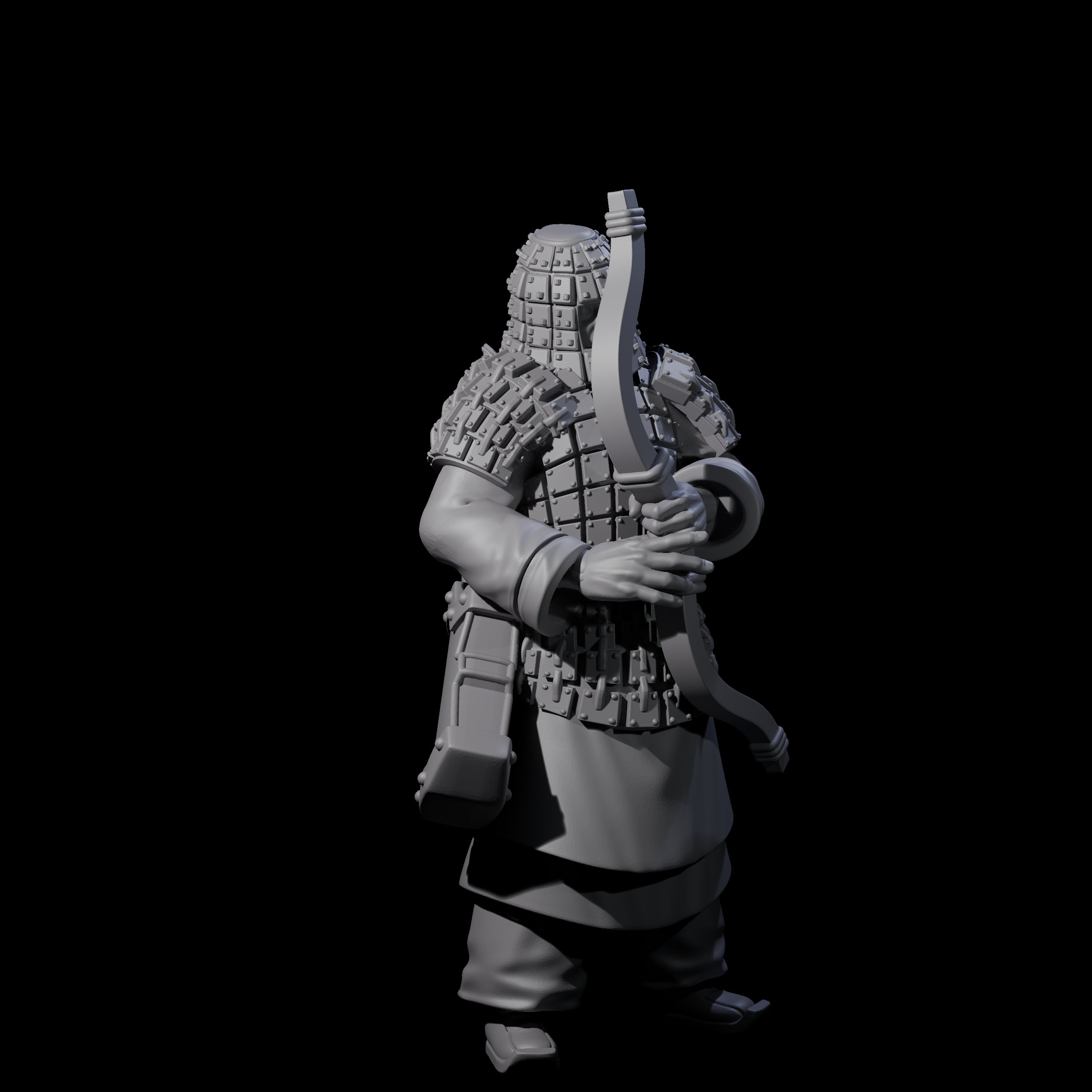 Chinese Dead Eye Terracotta Archers Miniature for Dungeons and Dragons, Pathfinder or other TTRPGs