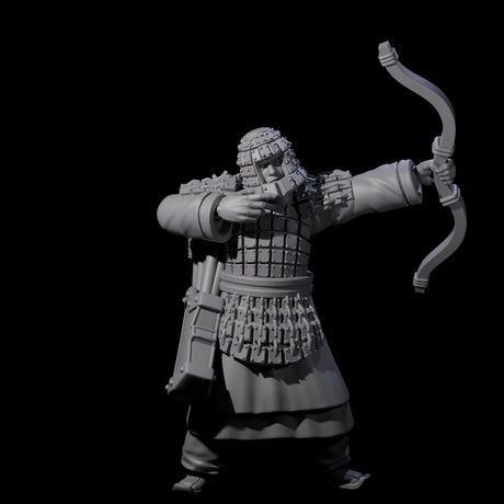 Chinese Dead Eye Terracotta Archers Miniature for Dungeons and Dragons, Pathfinder or other TTRPGs