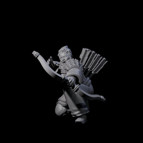 Chinese Dead Eye Terracotta Archers Miniature for Dungeons and Dragons, Pathfinder or other TTRPGs