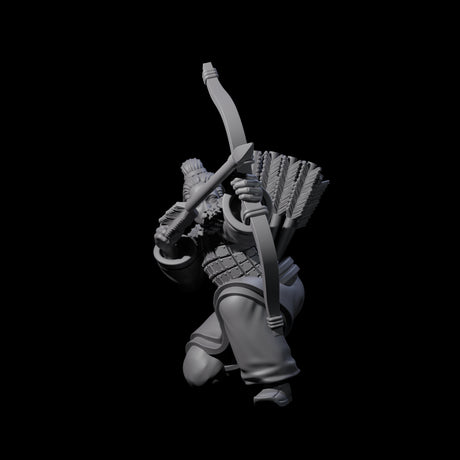 Chinese Dead Eye Terracotta Archers Miniature for Dungeons and Dragons, Pathfinder or other TTRPGs