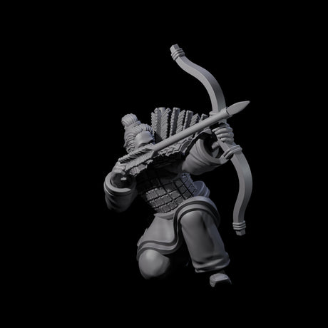 Chinese Dead Eye Terracotta Archers Miniature for Dungeons and Dragons, Pathfinder or other TTRPGs