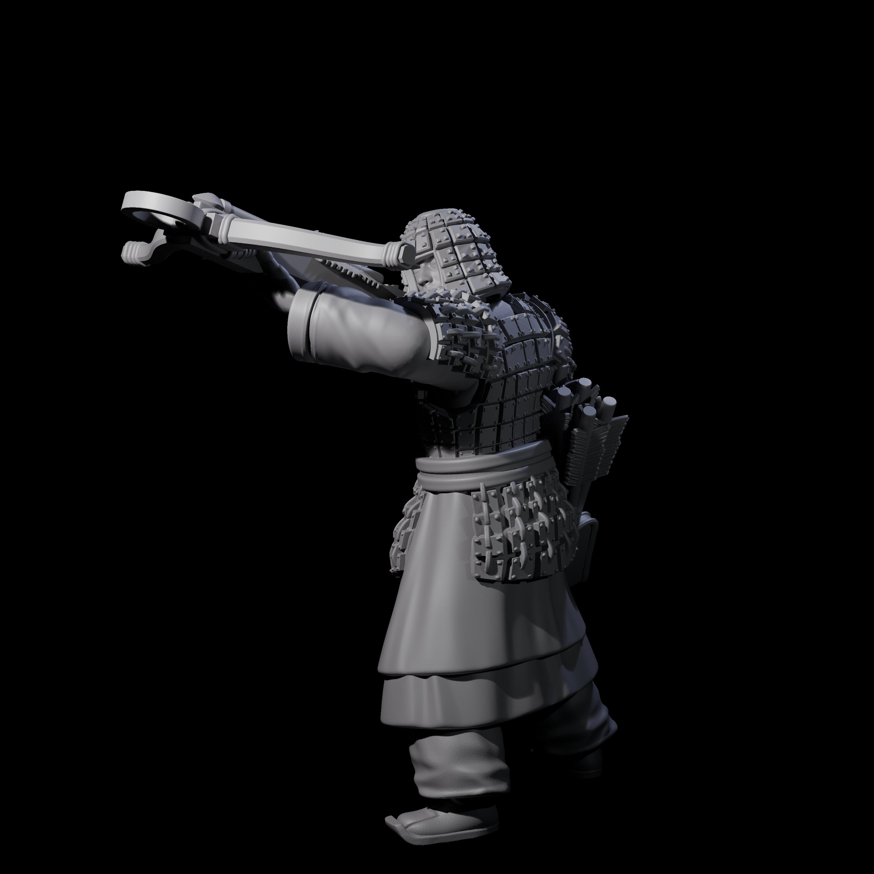 Chinese Terracotta Crossbowman A Miniature for Dungeons and Dragons, Pathfinder or other TTRPGs