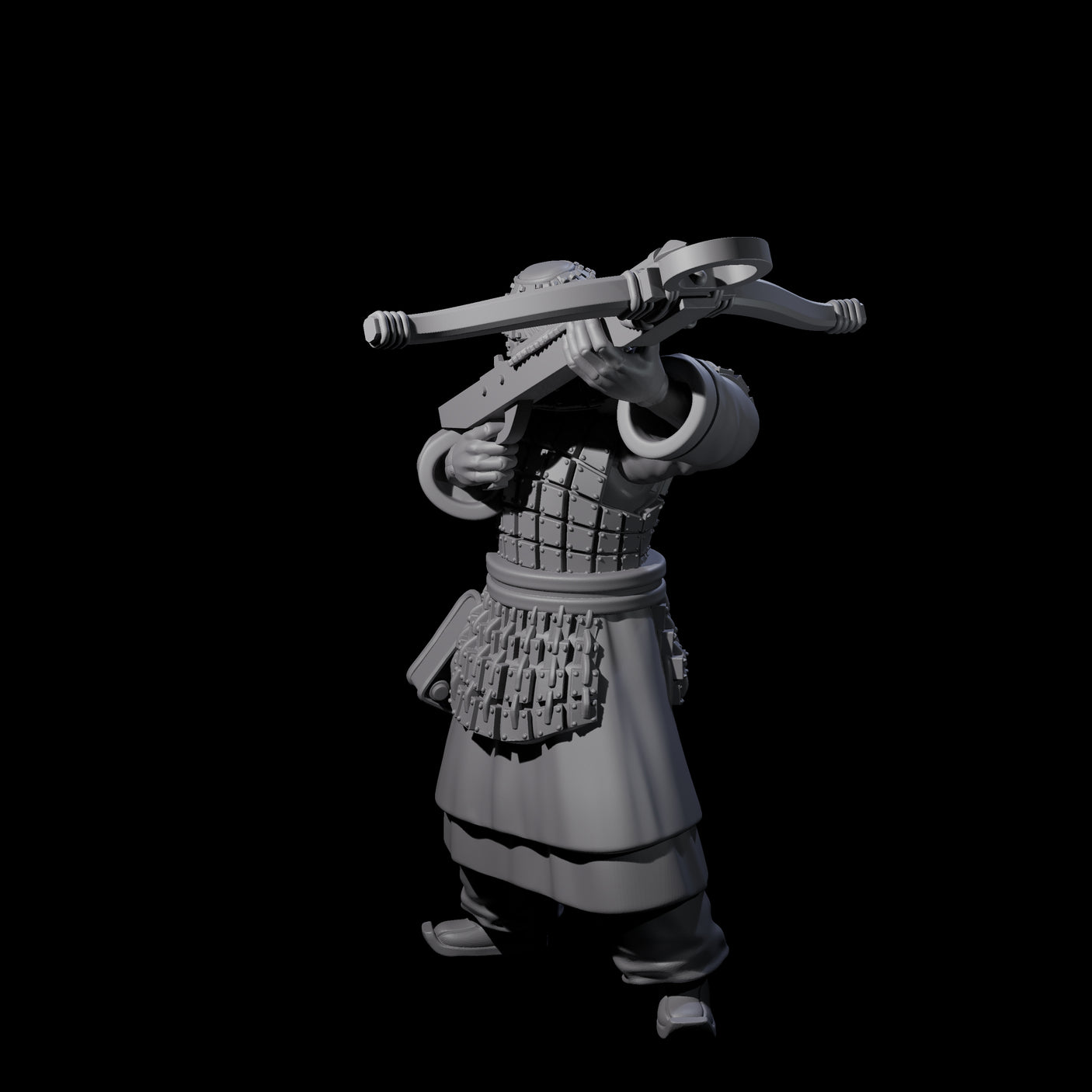 Chinese Terracotta Crossbowman A Miniature for Dungeons and Dragons, Pathfinder or other TTRPGs