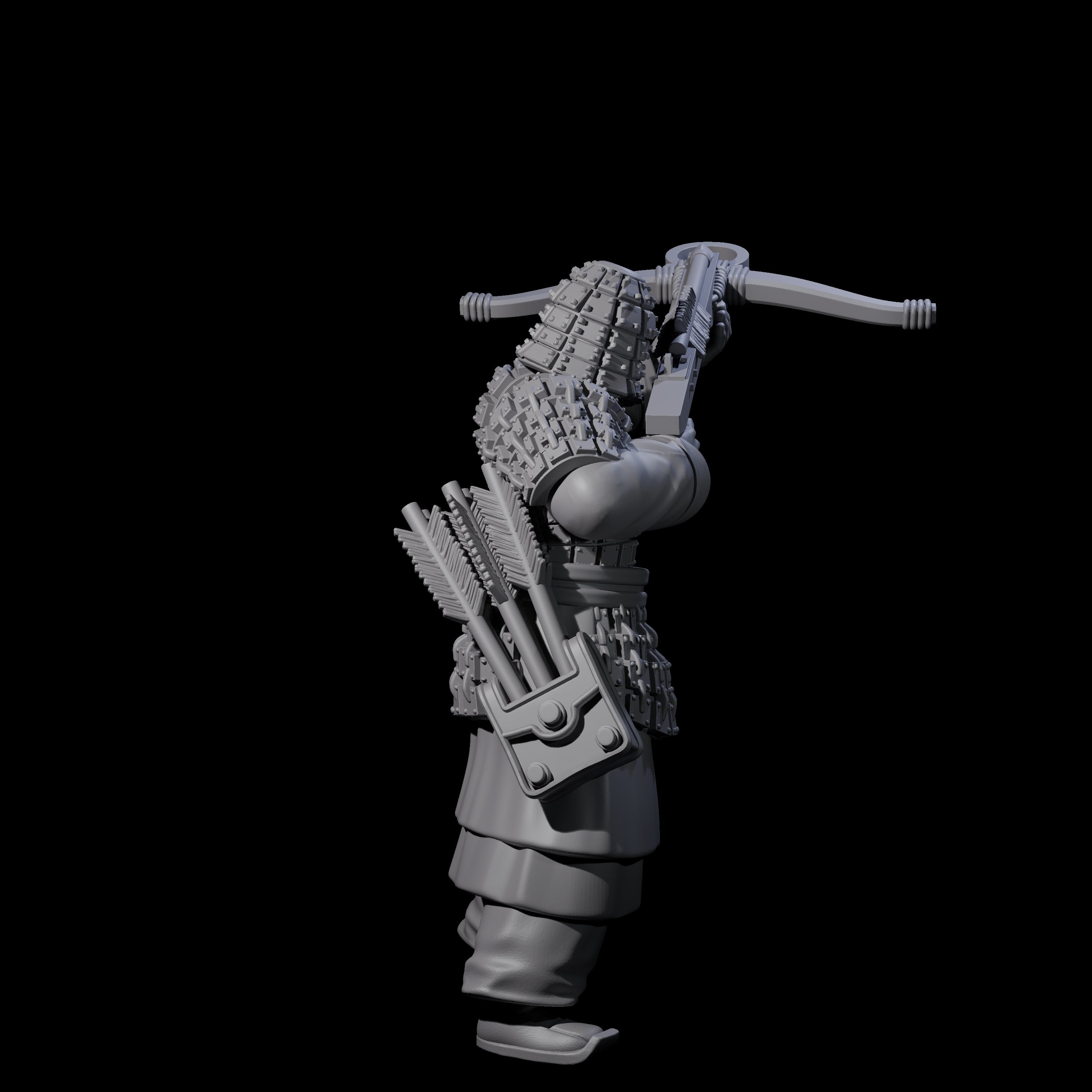 Chinese Terracotta Crossbowman A Miniature for Dungeons and Dragons, Pathfinder or other TTRPGs