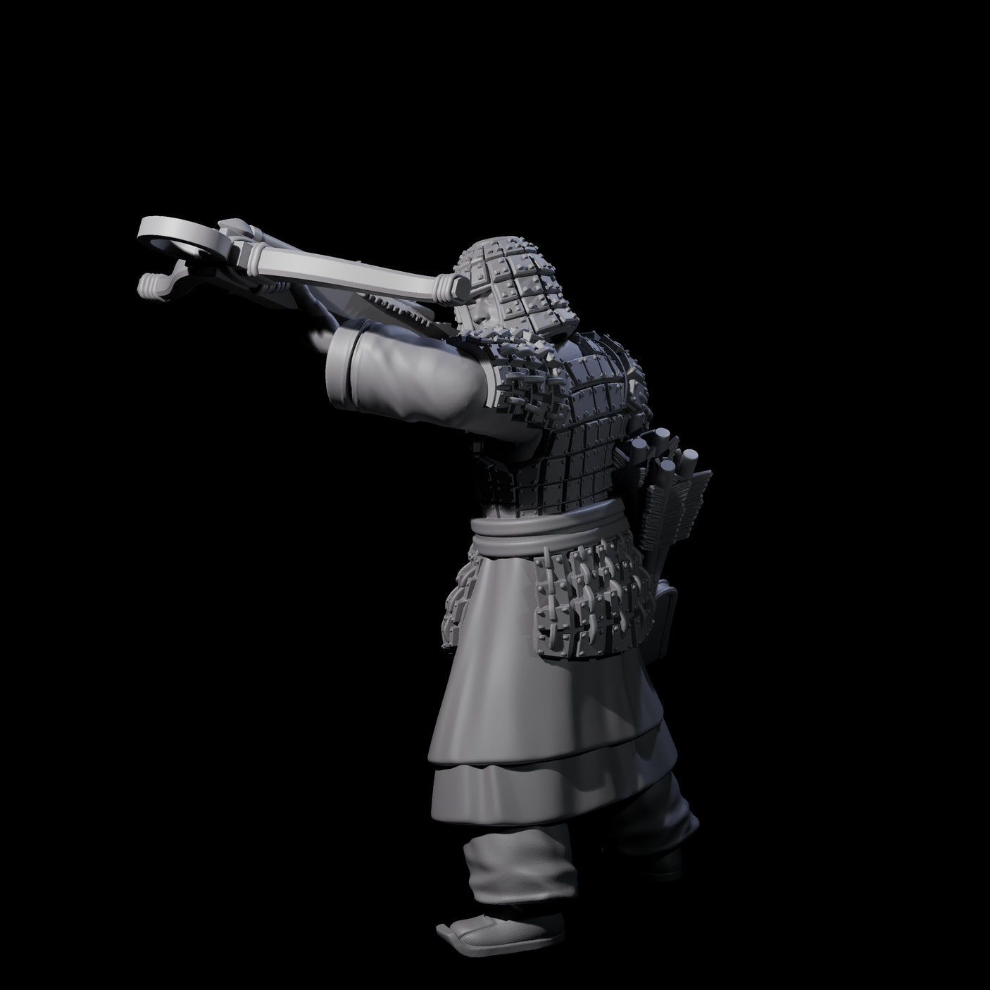 Chinese Terracotta Crossbowman A Miniature for Dungeons and Dragons, Pathfinder or other TTRPGs