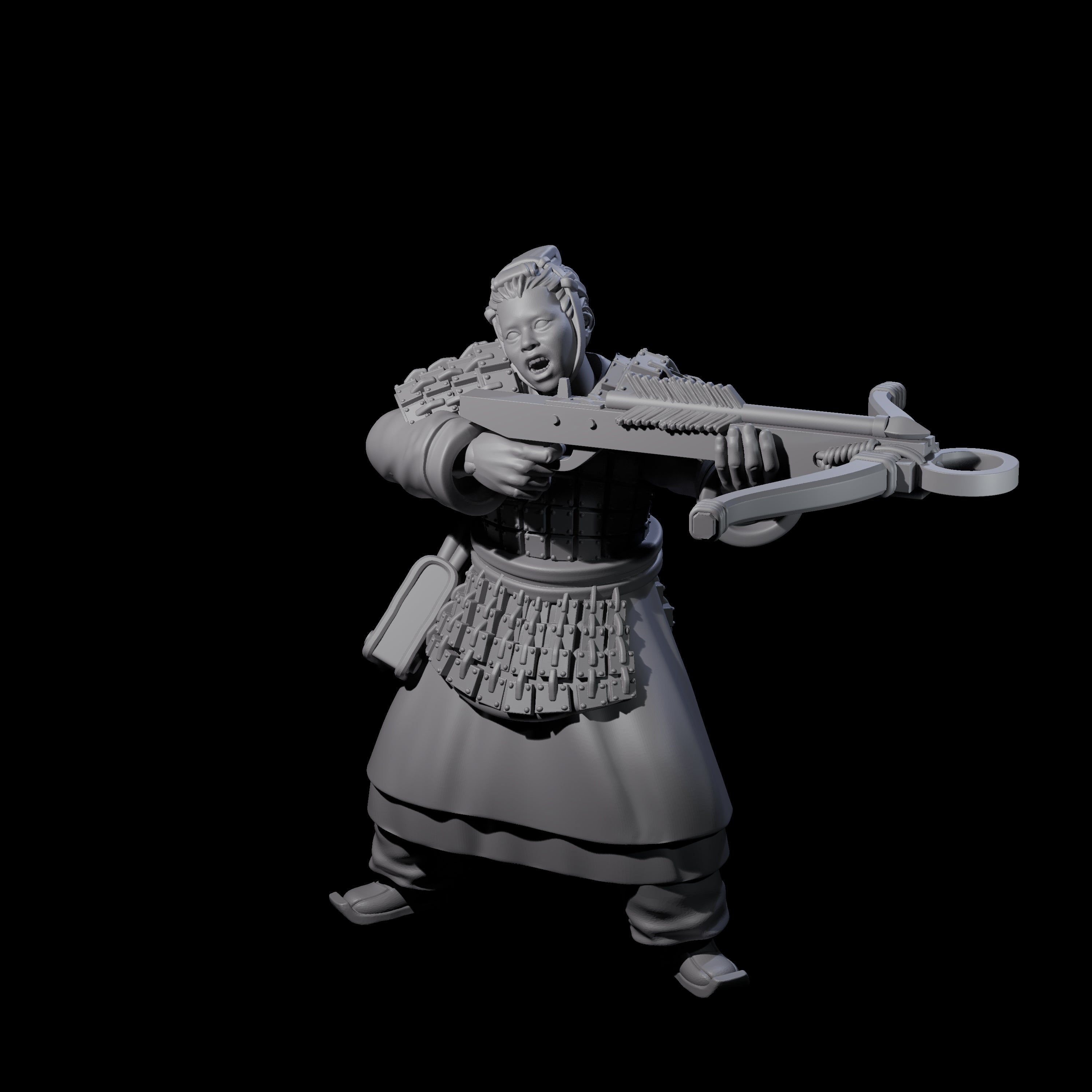 Chinese Terracotta Crossbowman B Miniature for Dungeons and Dragons, Pathfinder or other TTRPGs