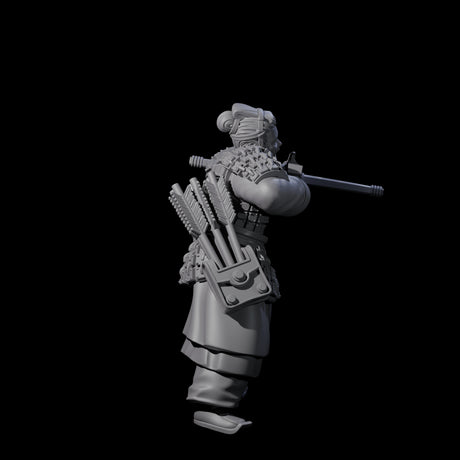 Chinese Terracotta Crossbowman B Miniature for Dungeons and Dragons, Pathfinder or other TTRPGs