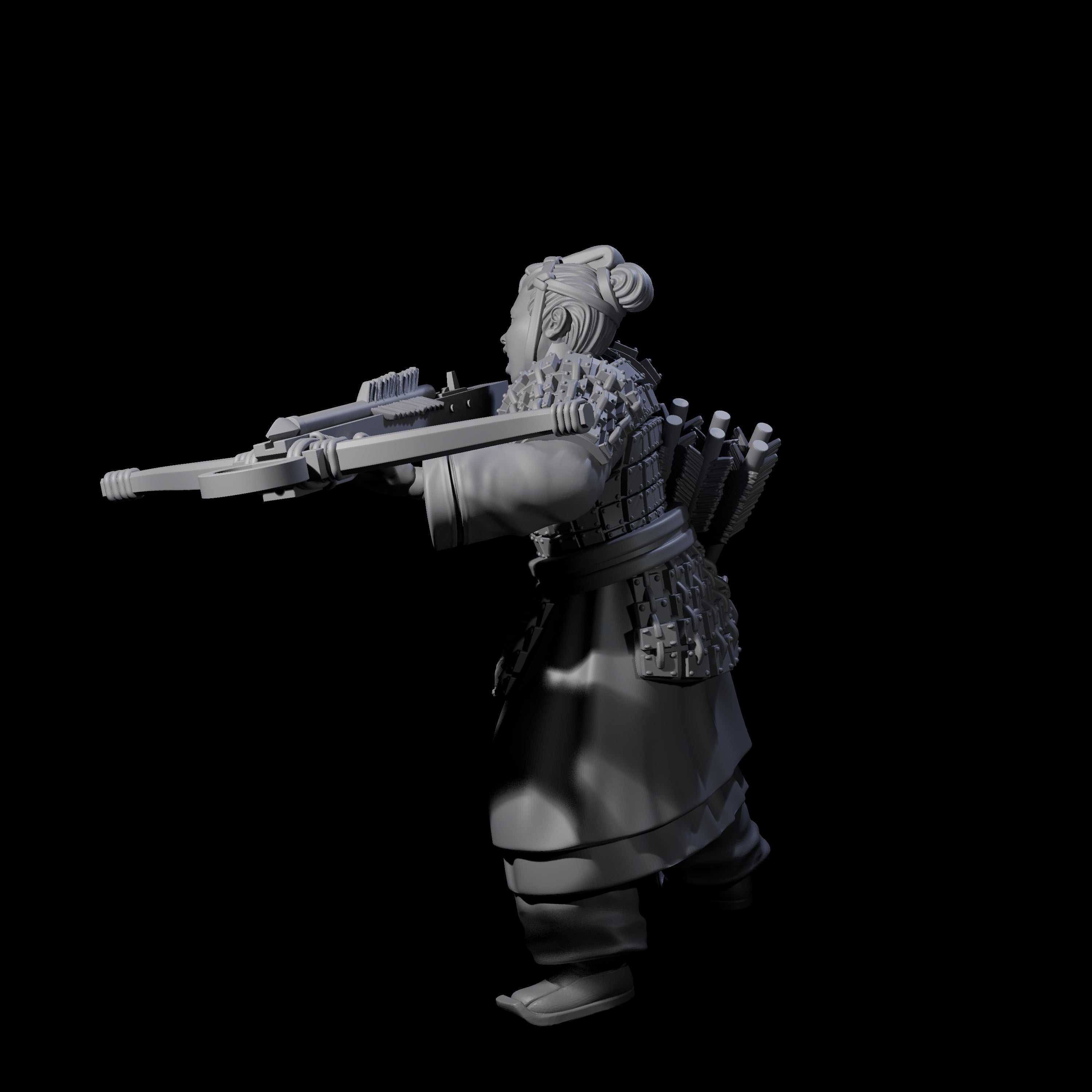 Chinese Terracotta Crossbowman B Miniature for Dungeons and Dragons, Pathfinder or other TTRPGs