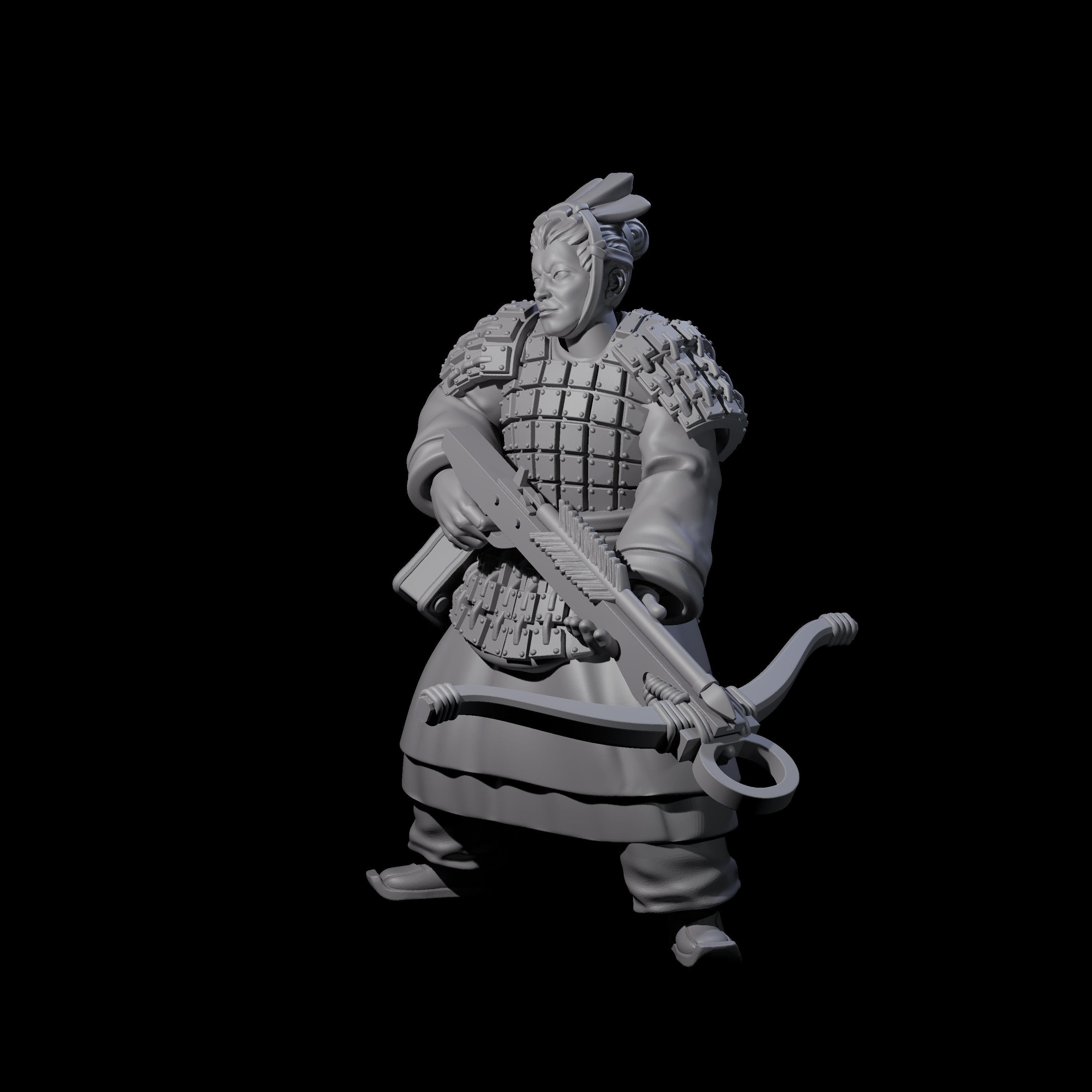 Chinese Terracotta Crossbowman C Miniature for Dungeons and Dragons, Pathfinder or other TTRPGs