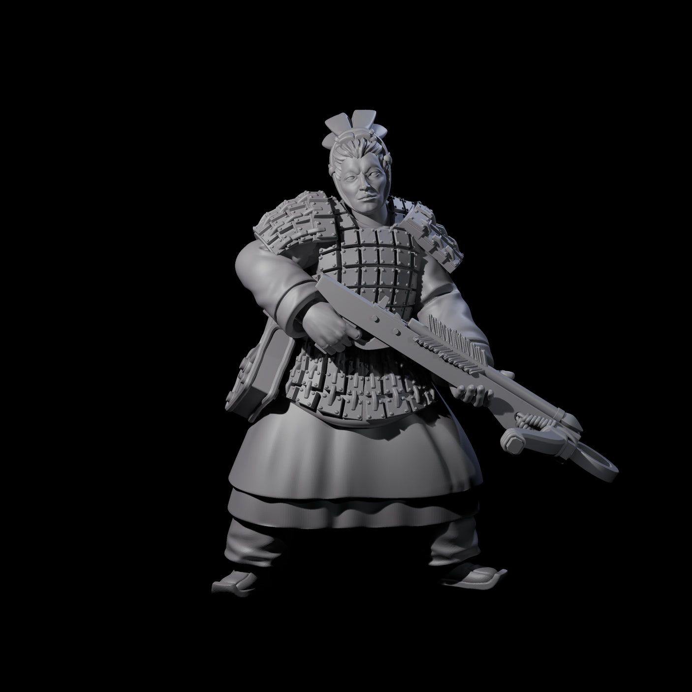 Chinese Terracotta Crossbowman C Miniature for Dungeons and Dragons, Pathfinder or other TTRPGs