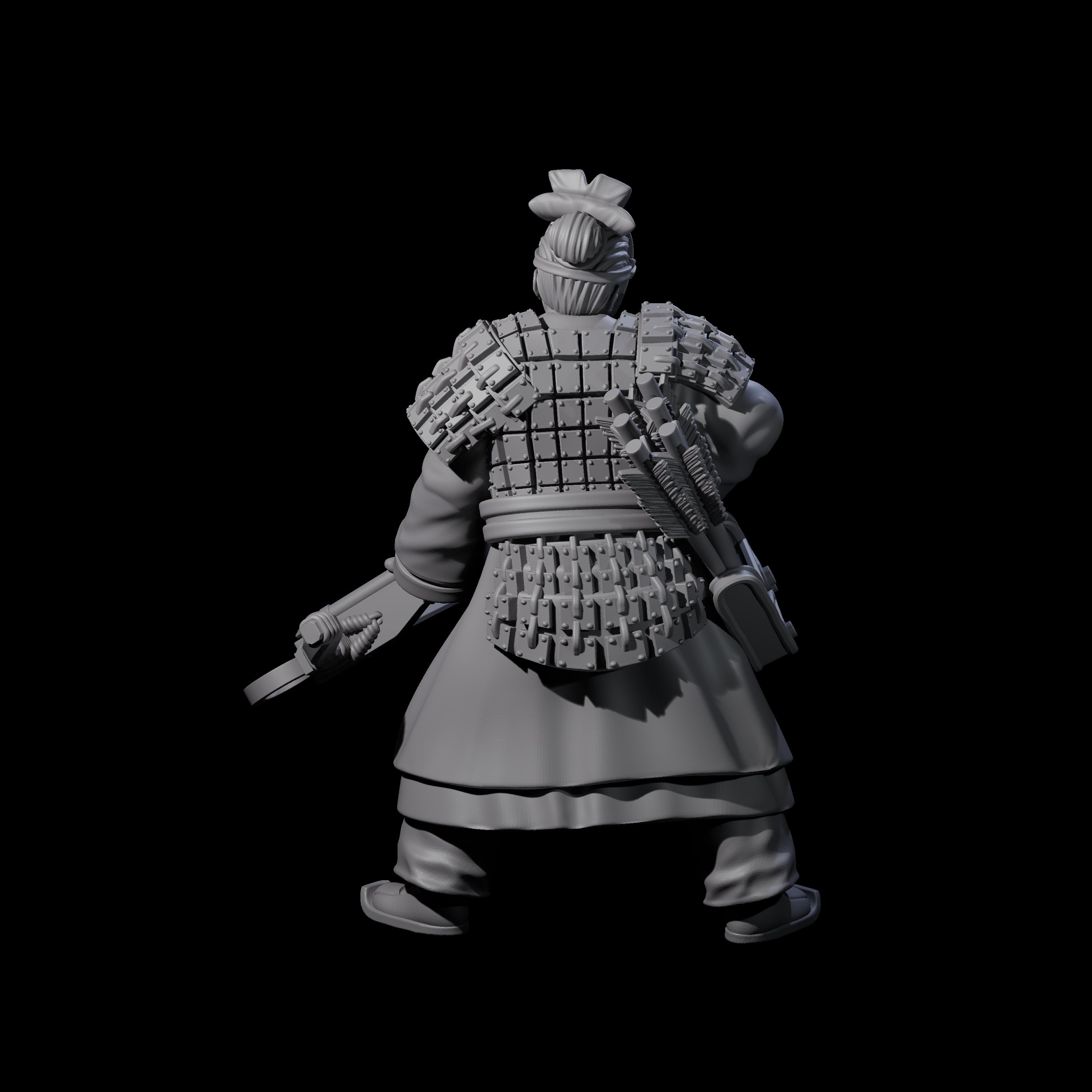 Chinese Terracotta Crossbowman C Miniature for Dungeons and Dragons, Pathfinder or other TTRPGs