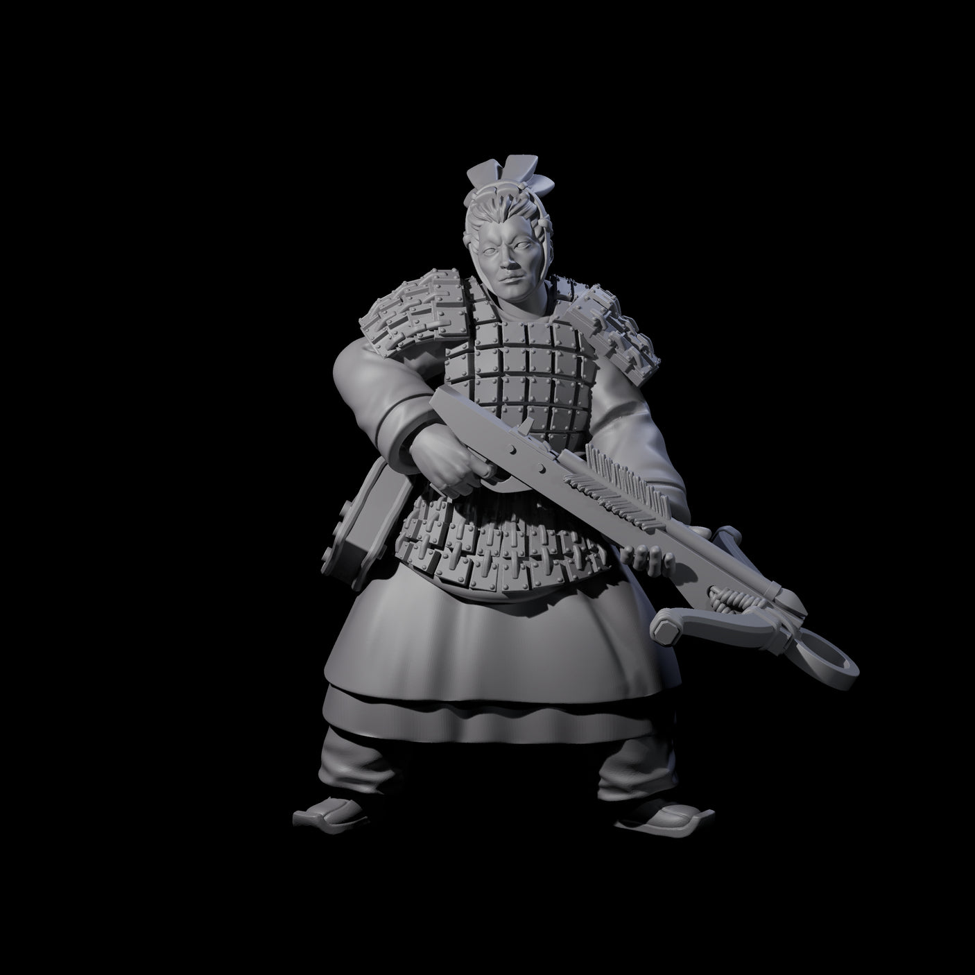 Chinese Terracotta Crossbowman C Miniature for Dungeons and Dragons, Pathfinder or other TTRPGs