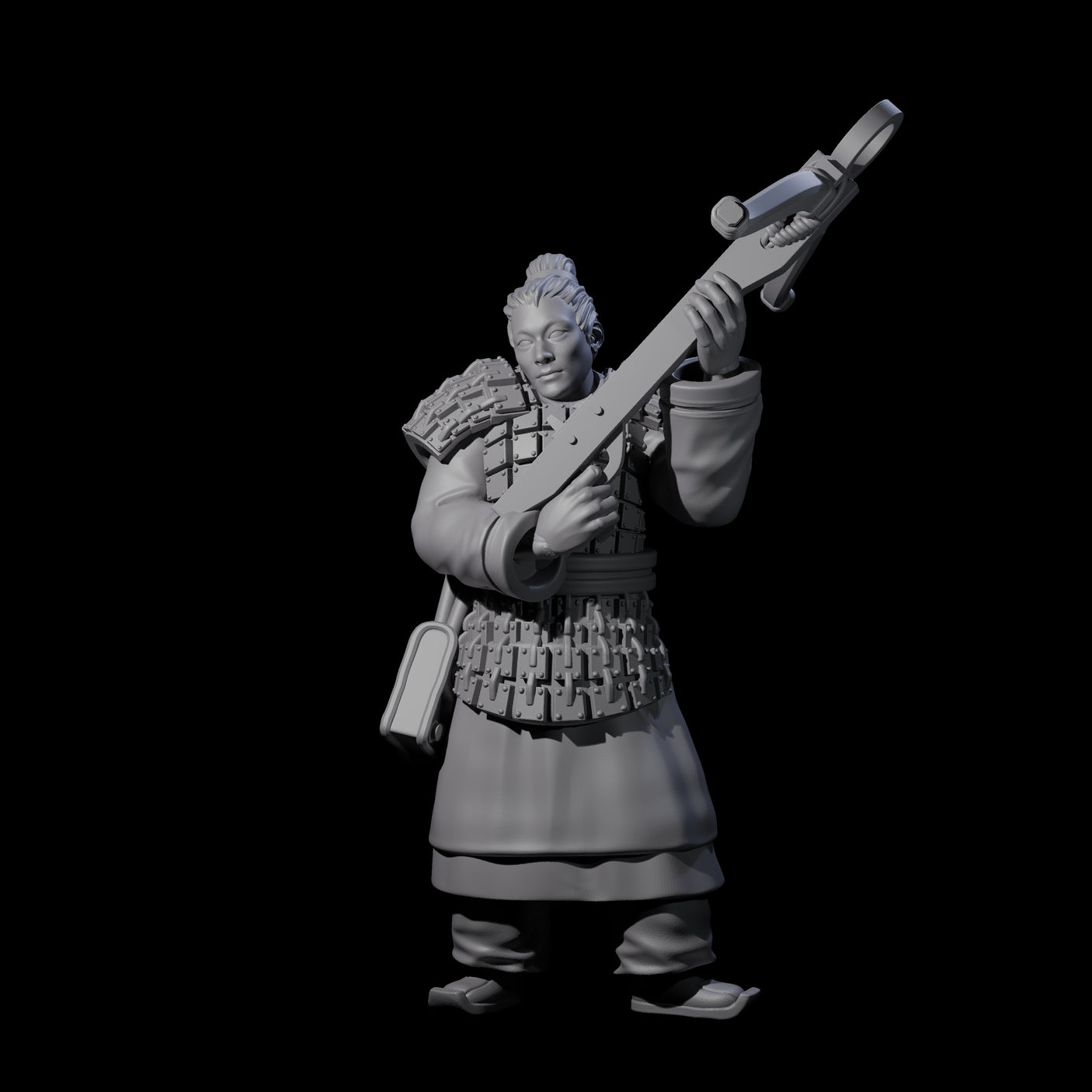 Chinese Terracotta Crossbowman E Miniature for Dungeons and Dragons, Pathfinder or other TTRPGs