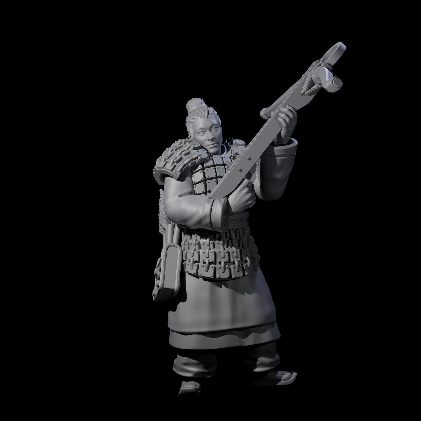 Chinese Terracotta Crossbowman E Miniature for Dungeons and Dragons, Pathfinder or other TTRPGs