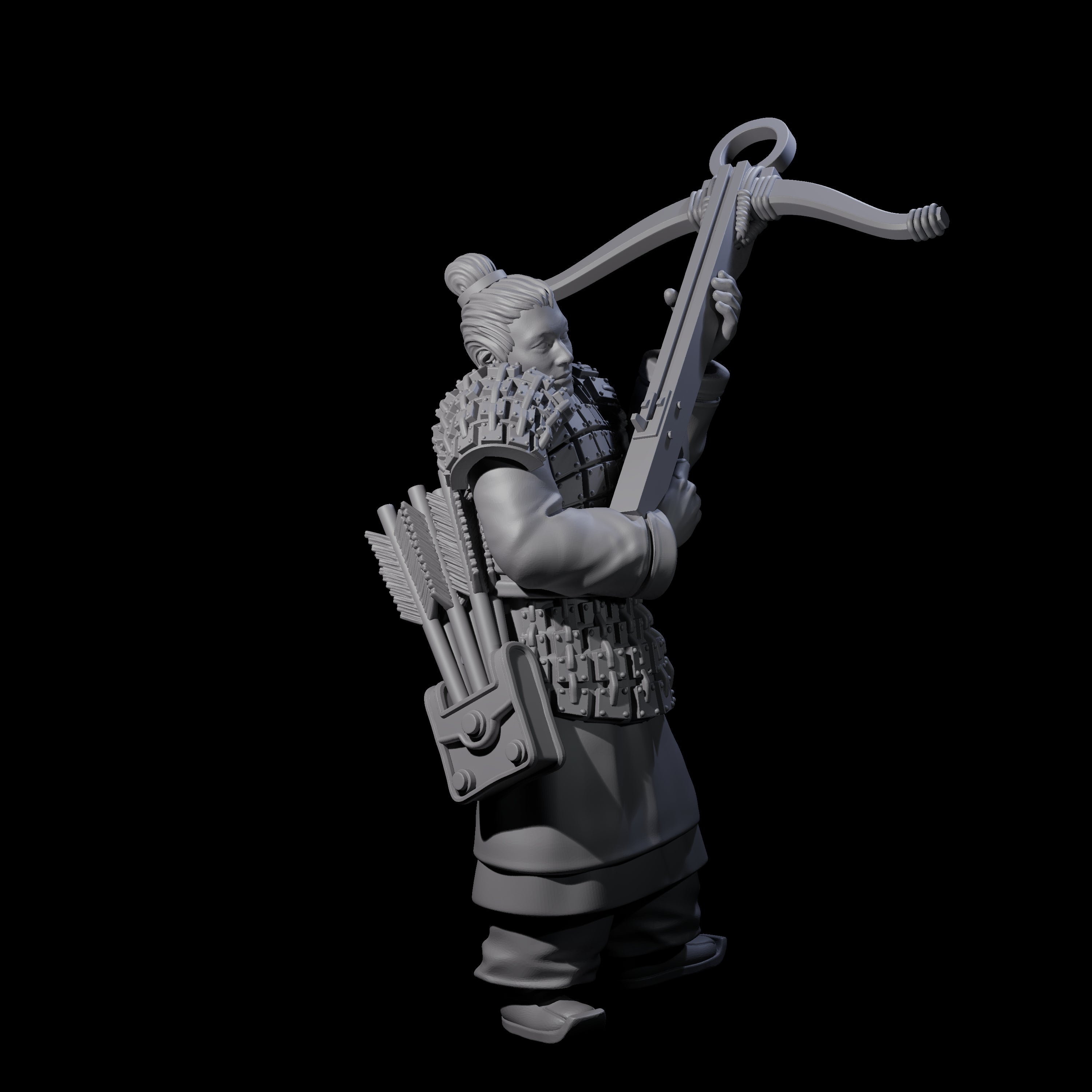 Chinese Terracotta Crossbowman E Miniature for Dungeons and Dragons, Pathfinder or other TTRPGs