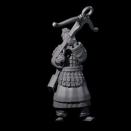 Chinese Terracotta Crossbowman F Miniature for Dungeons and Dragons, Pathfinder or other TTRPGs