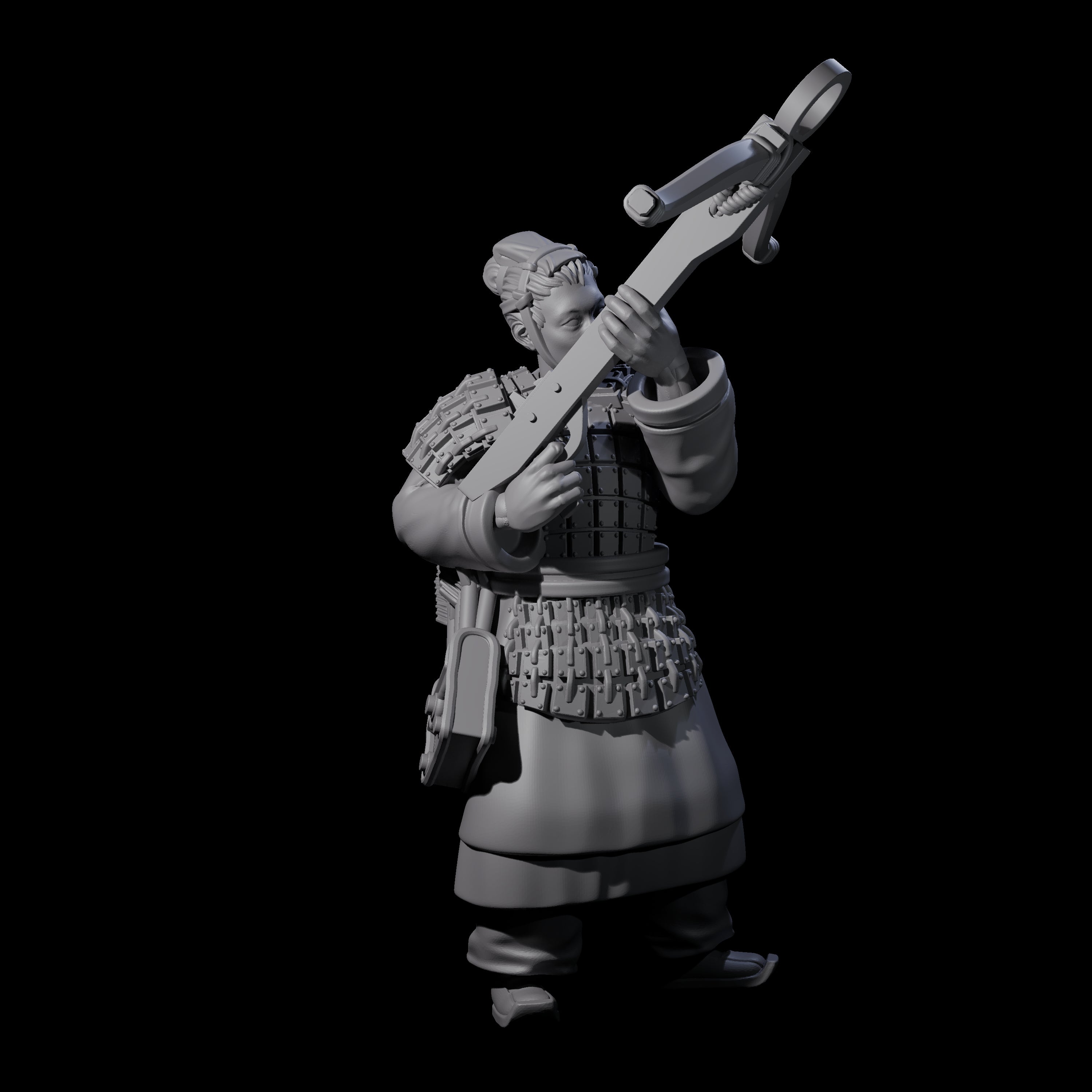 Chinese Terracotta Crossbowman F Miniature for Dungeons and Dragons, Pathfinder or other TTRPGs
