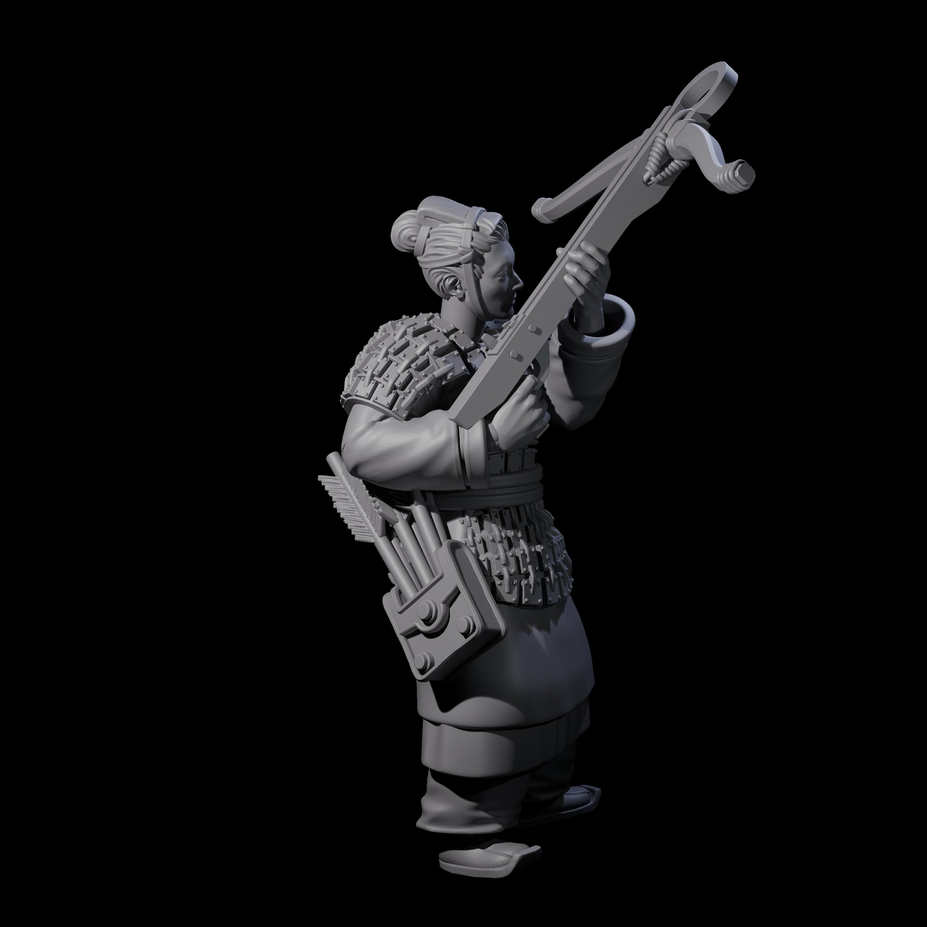 Chinese Terracotta Crossbowman F Miniature for Dungeons and Dragons, Pathfinder or other TTRPGs