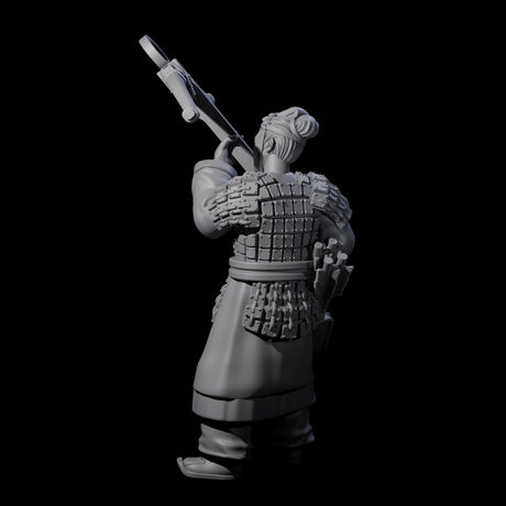 Chinese Terracotta Crossbowman F Miniature for Dungeons and Dragons, Pathfinder or other TTRPGs