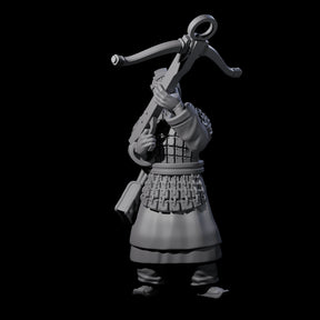Chinese Terracotta Crossbowman F Miniature for Dungeons and Dragons, Pathfinder or other TTRPGs