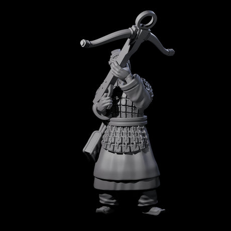 Chinese Terracotta Crossbowman F Miniature for Dungeons and Dragons, Pathfinder or other TTRPGs