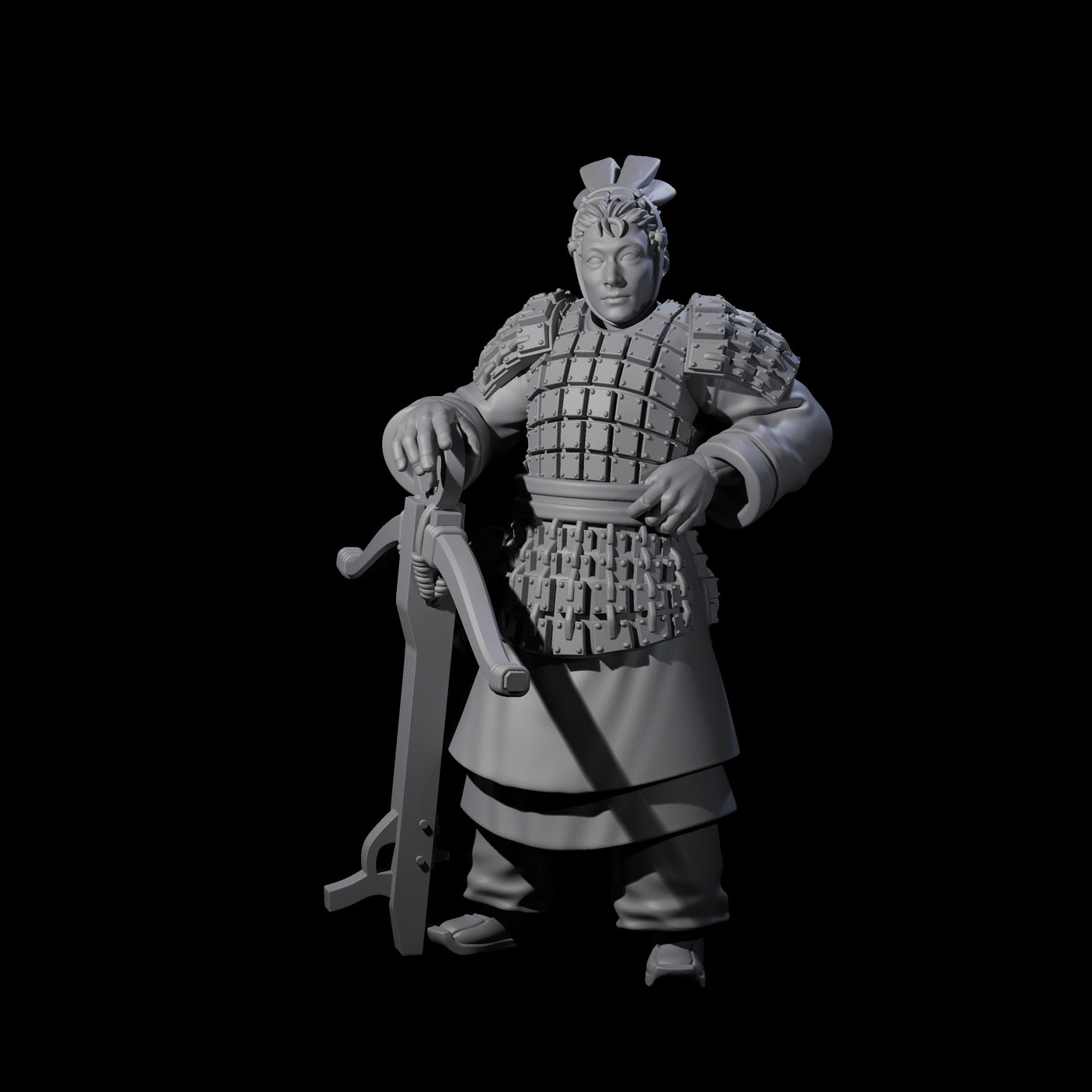 Chinese Terracotta Crossbowman G Miniature for Dungeons and Dragons, Pathfinder or other TTRPGs