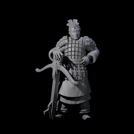 Chinese Terracotta Crossbowman G Miniature for Dungeons and Dragons, Pathfinder or other TTRPGs