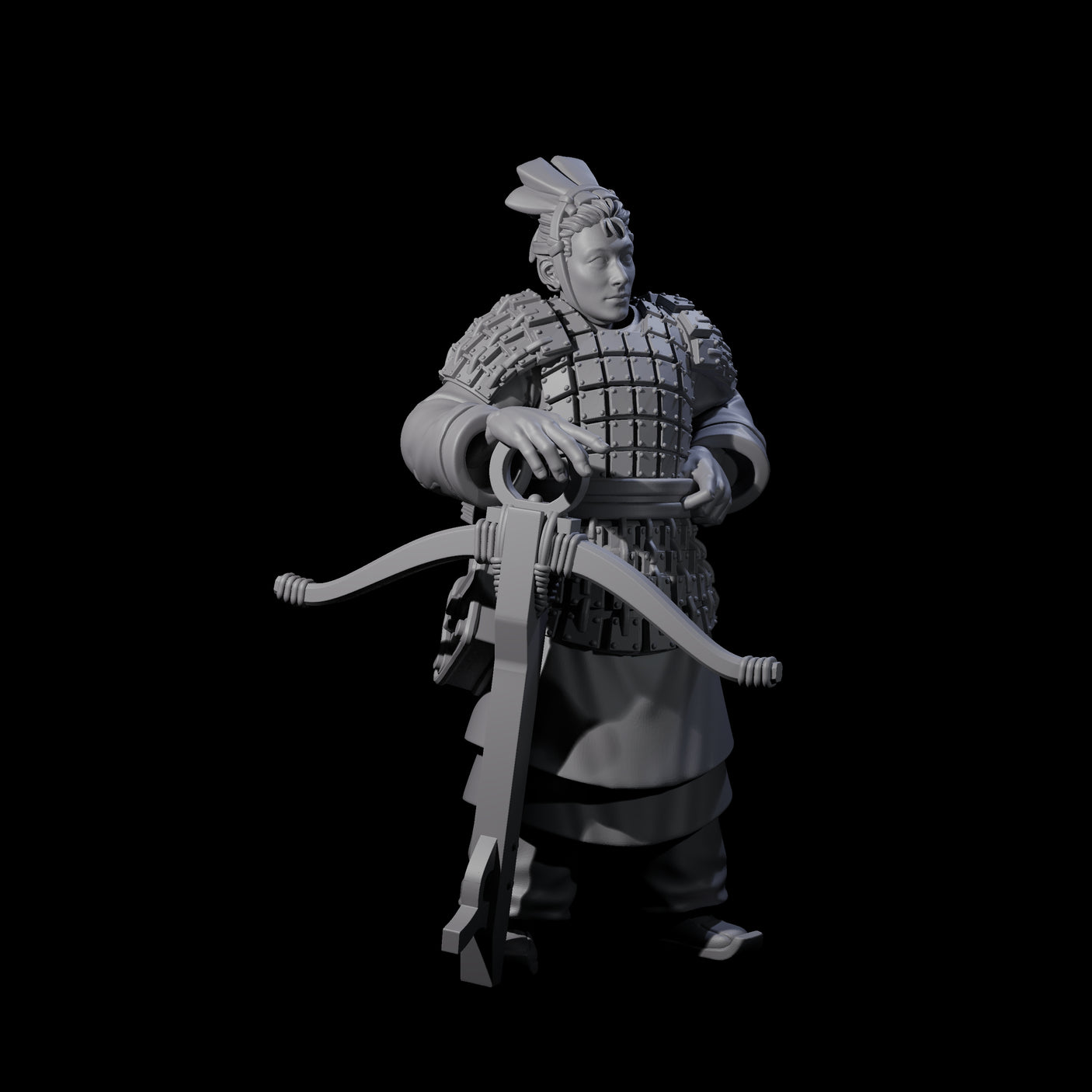 Chinese Terracotta Crossbowman G Miniature for Dungeons and Dragons, Pathfinder or other TTRPGs