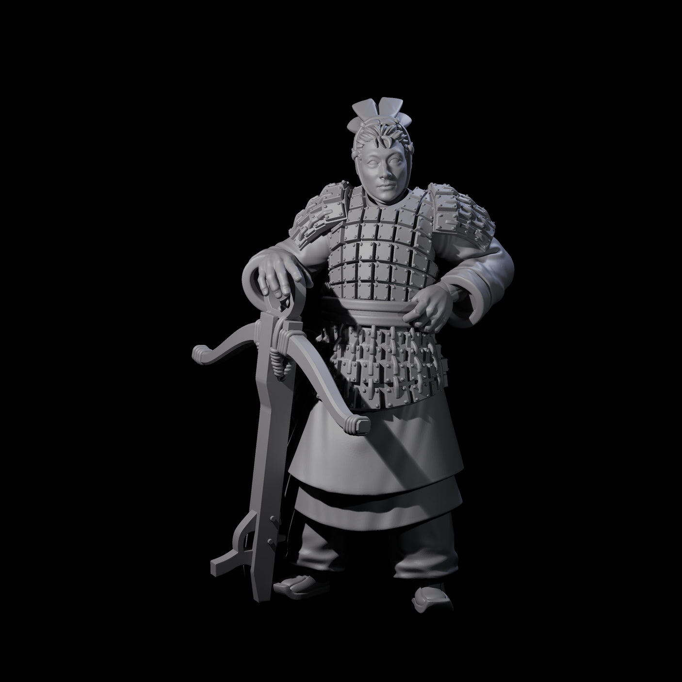 Chinese Terracotta Crossbowman G Miniature for Dungeons and Dragons, Pathfinder or other TTRPGs