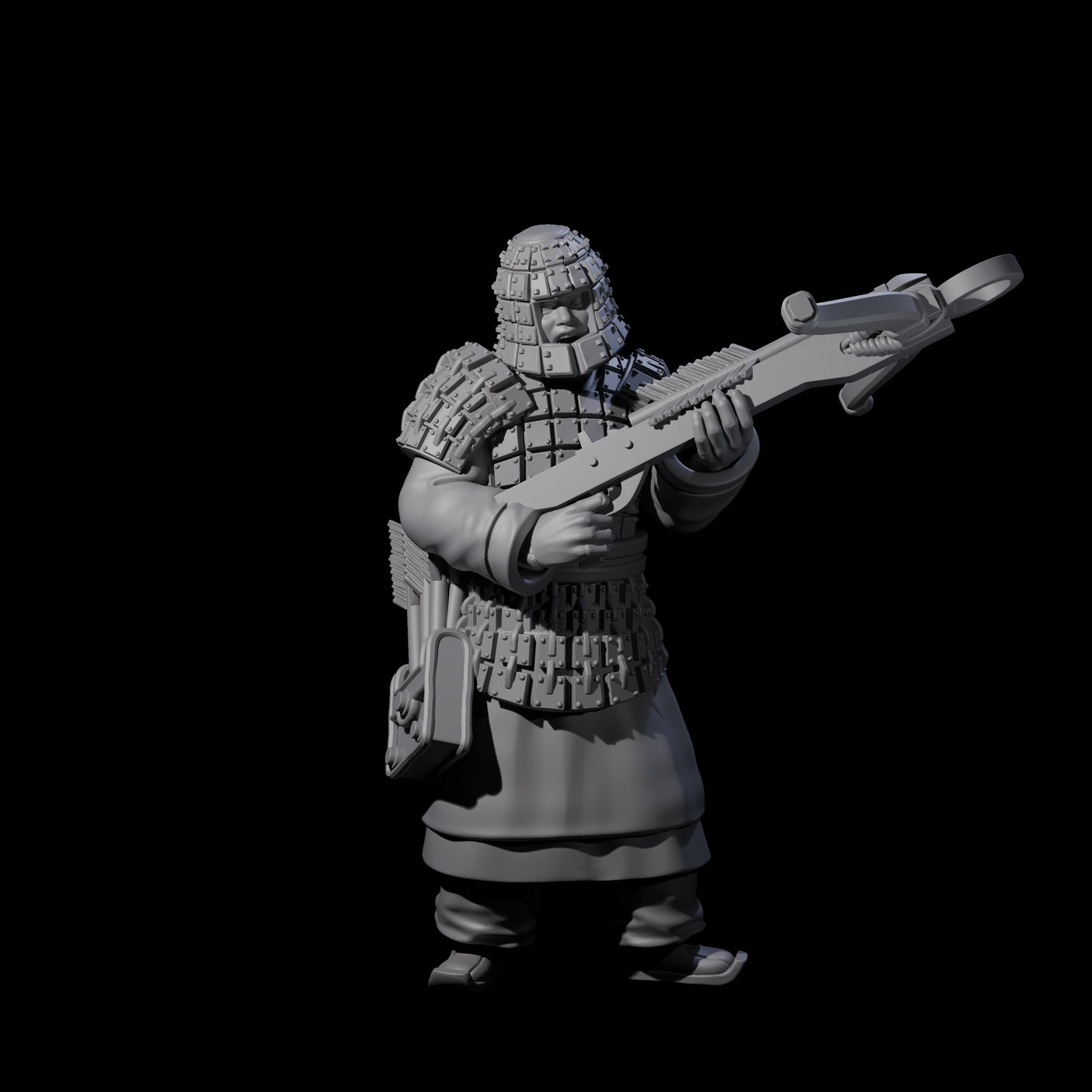 Chinese Terracotta Crossbowman H Miniature for Dungeons and Dragons, Pathfinder or other TTRPGs