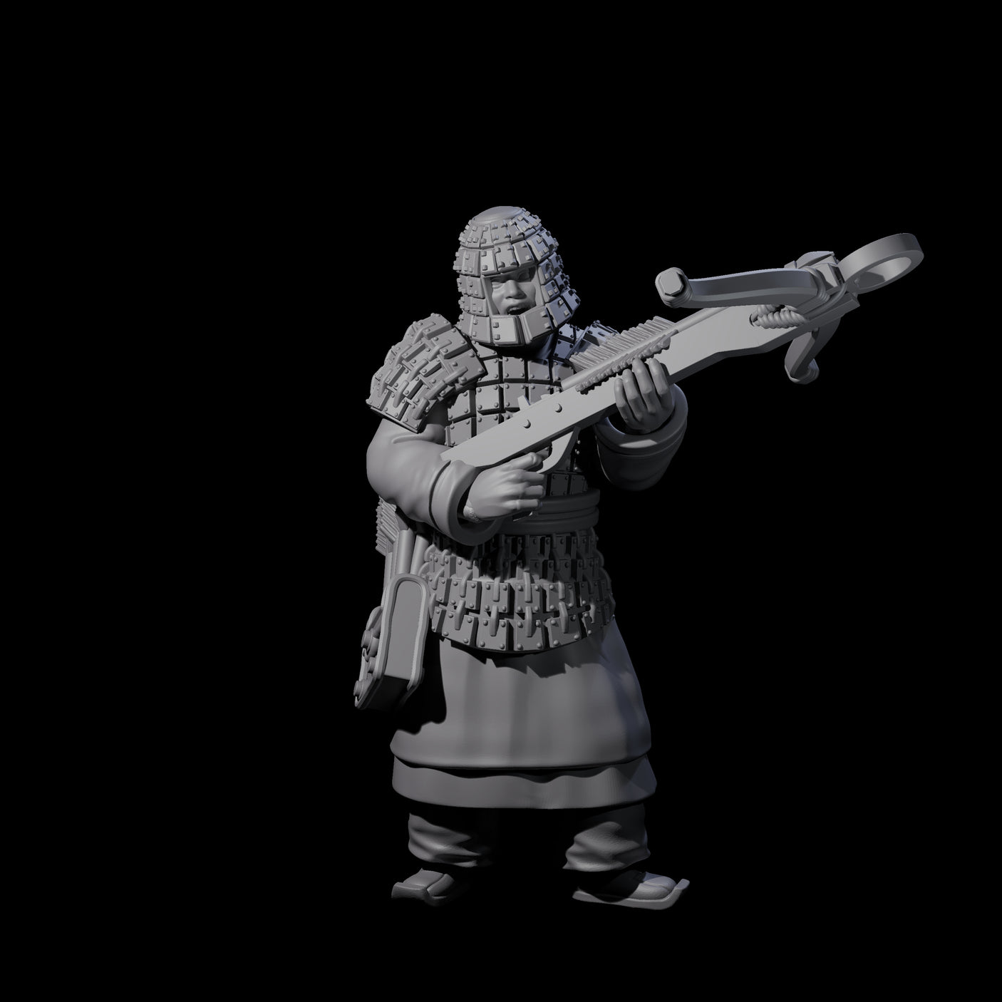 Chinese Terracotta Crossbowman H Miniature for Dungeons and Dragons, Pathfinder or other TTRPGs