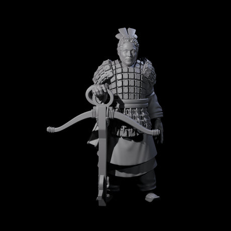 Chinese Terracotta Crossbowman I Miniature for Dungeons and Dragons, Pathfinder or other TTRPGs