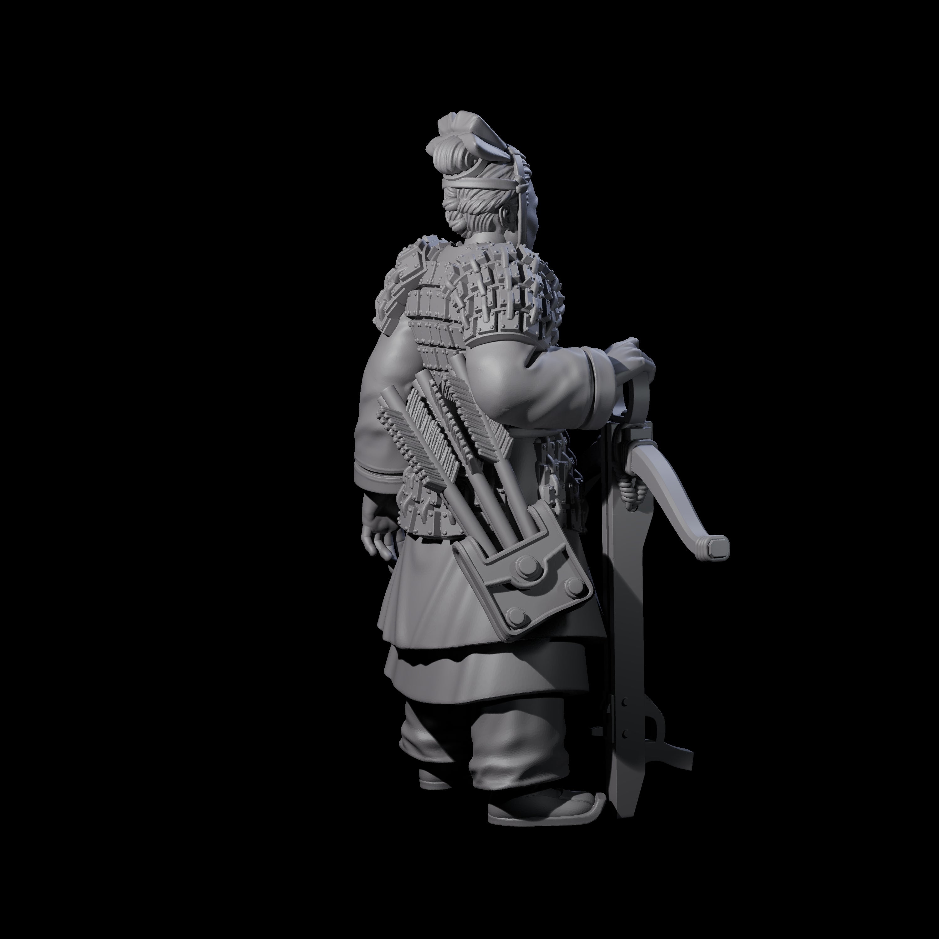 Chinese Terracotta Crossbowman I Miniature for Dungeons and Dragons, Pathfinder or other TTRPGs