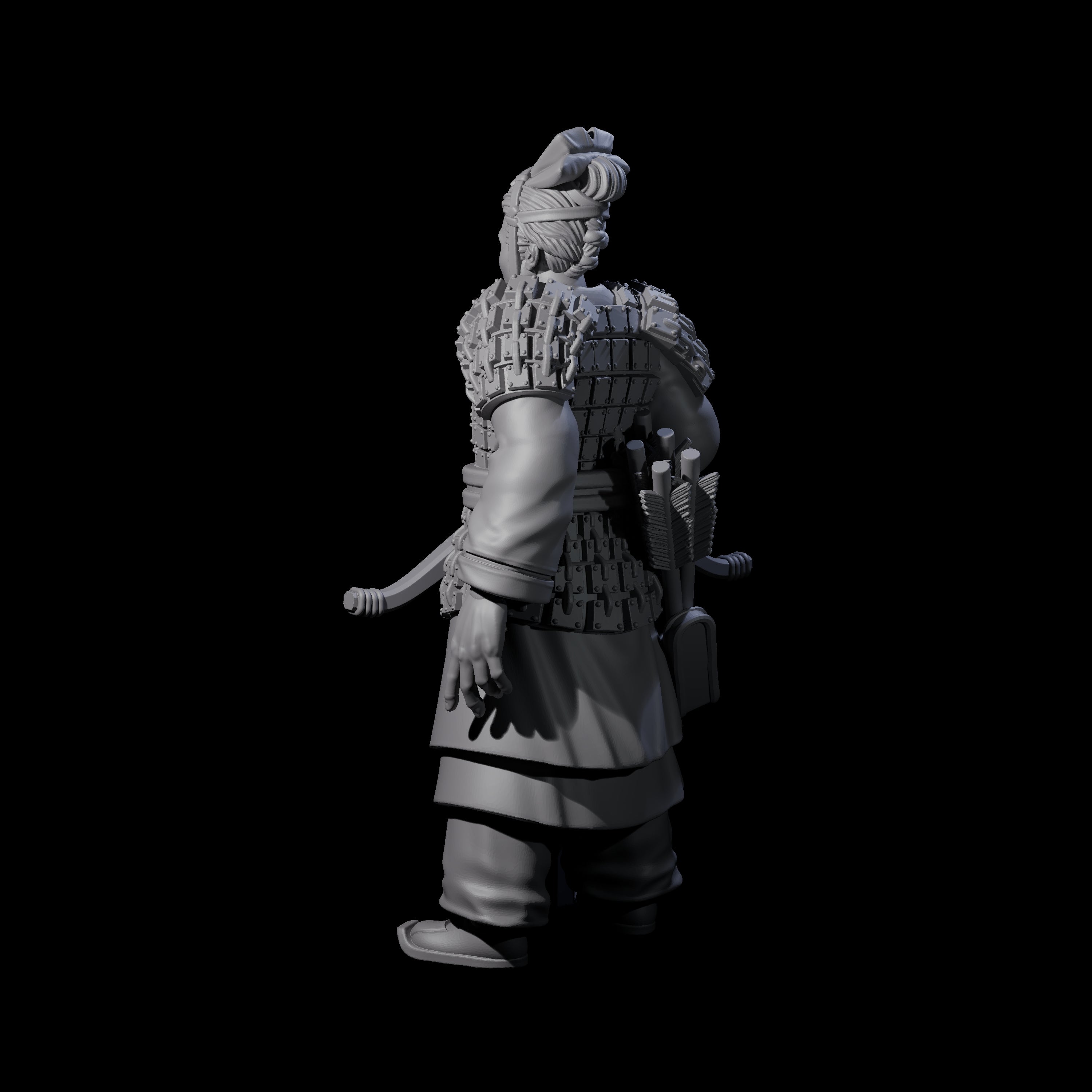 Chinese Terracotta Crossbowman I Miniature for Dungeons and Dragons, Pathfinder or other TTRPGs
