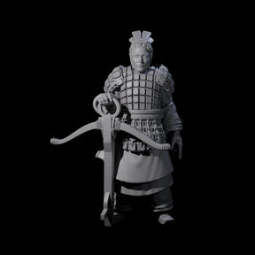 Chinese Terracotta Crossbowman I Miniature for Dungeons and Dragons, Pathfinder or other TTRPGs