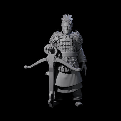 Chinese Terracotta Crossbowman I Miniature for Dungeons and Dragons, Pathfinder or other TTRPGs