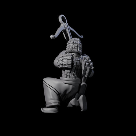 Chinese Terracotta Crossbowman J Miniature for Dungeons and Dragons, Pathfinder or other TTRPGs