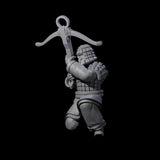 Chinese Terracotta Crossbowman J Miniature for Dungeons and Dragons, Pathfinder or other TTRPGs