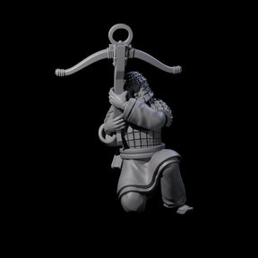 Chinese Terracotta Crossbowman J Miniature for Dungeons and Dragons, Pathfinder or other TTRPGs