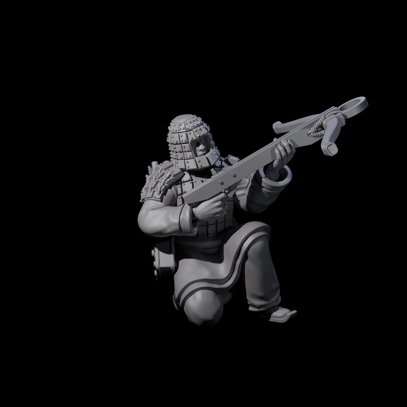 Chinese Terracotta Crossbowman K Miniature for Dungeons and Dragons, Pathfinder or other TTRPGs
