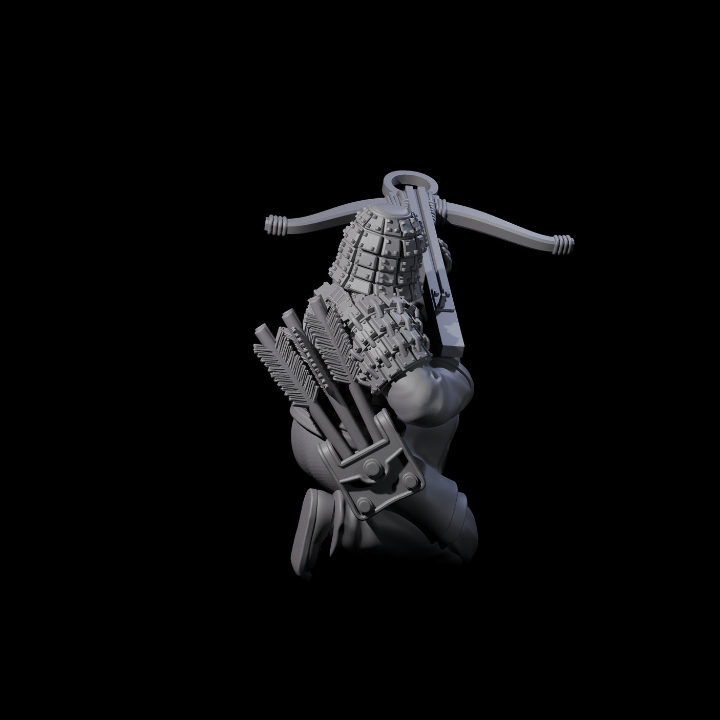 Chinese Terracotta Crossbowman K Miniature for Dungeons and Dragons, Pathfinder or other TTRPGs