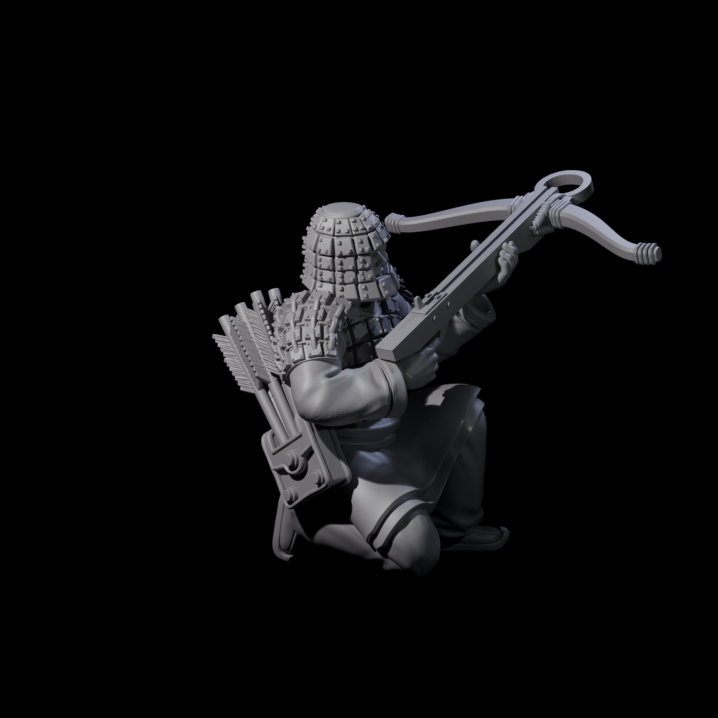 Chinese Terracotta Crossbowman K Miniature for Dungeons and Dragons, Pathfinder or other TTRPGs