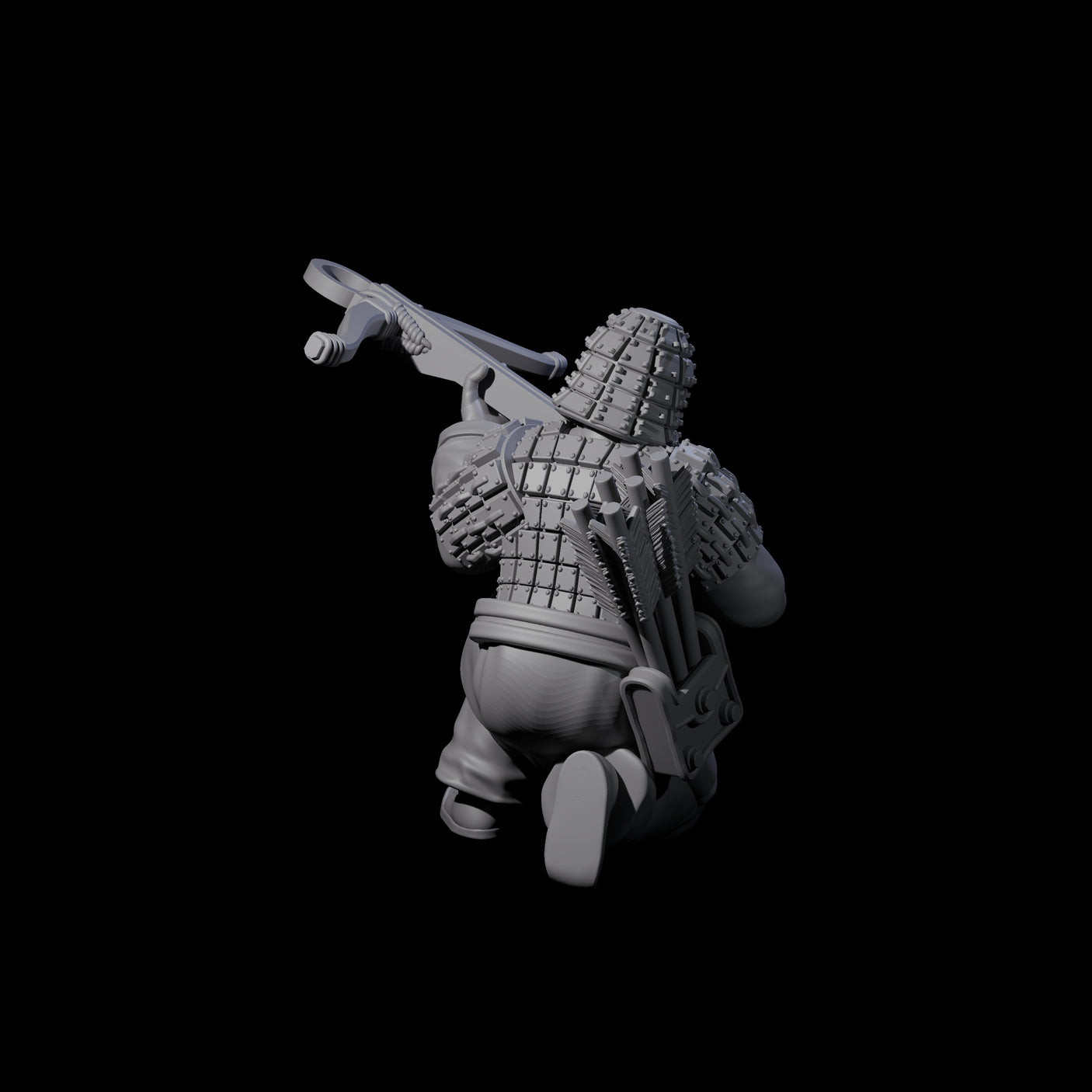 Chinese Terracotta Crossbowman K Miniature for Dungeons and Dragons, Pathfinder or other TTRPGs