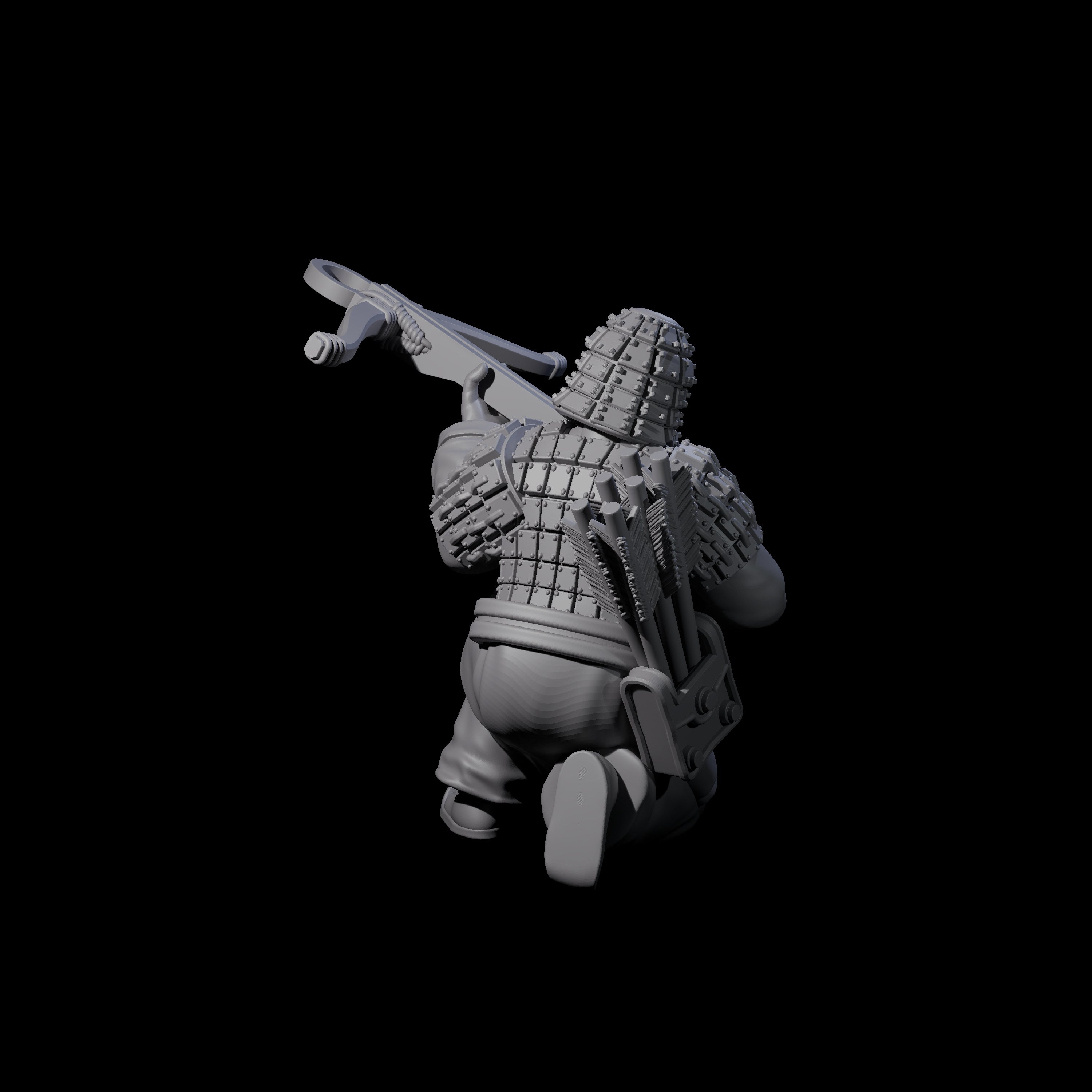 Chinese Terracotta Crossbowman K Miniature for Dungeons and Dragons, Pathfinder or other TTRPGs