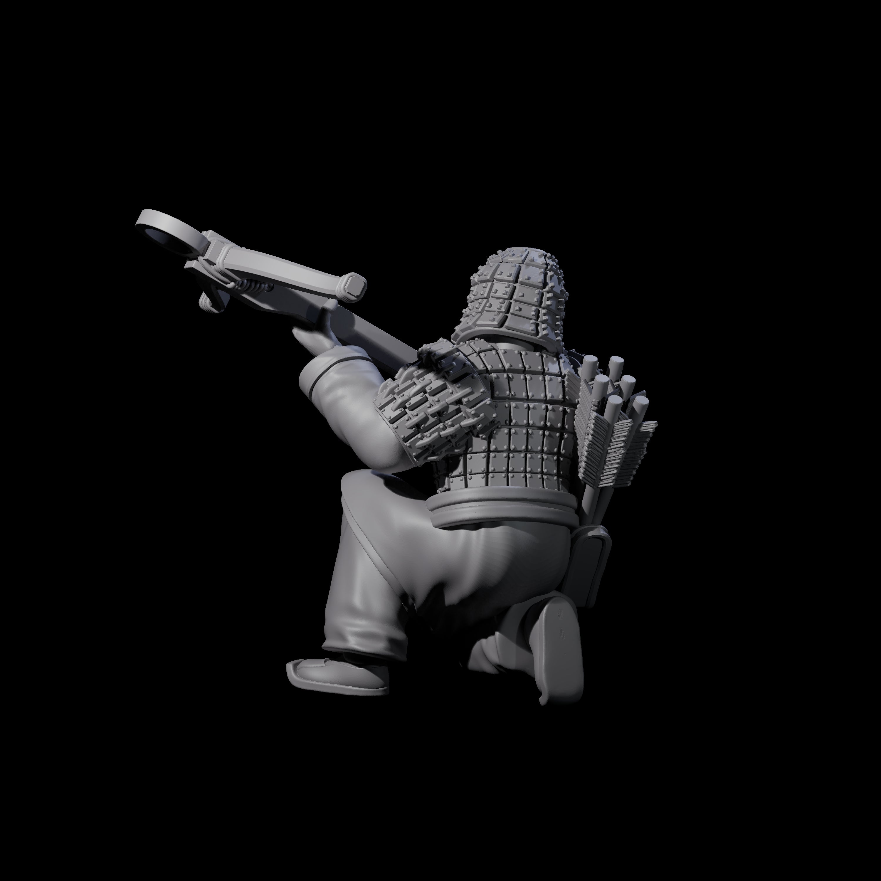 Chinese Terracotta Crossbowman K Miniature for Dungeons and Dragons, Pathfinder or other TTRPGs
