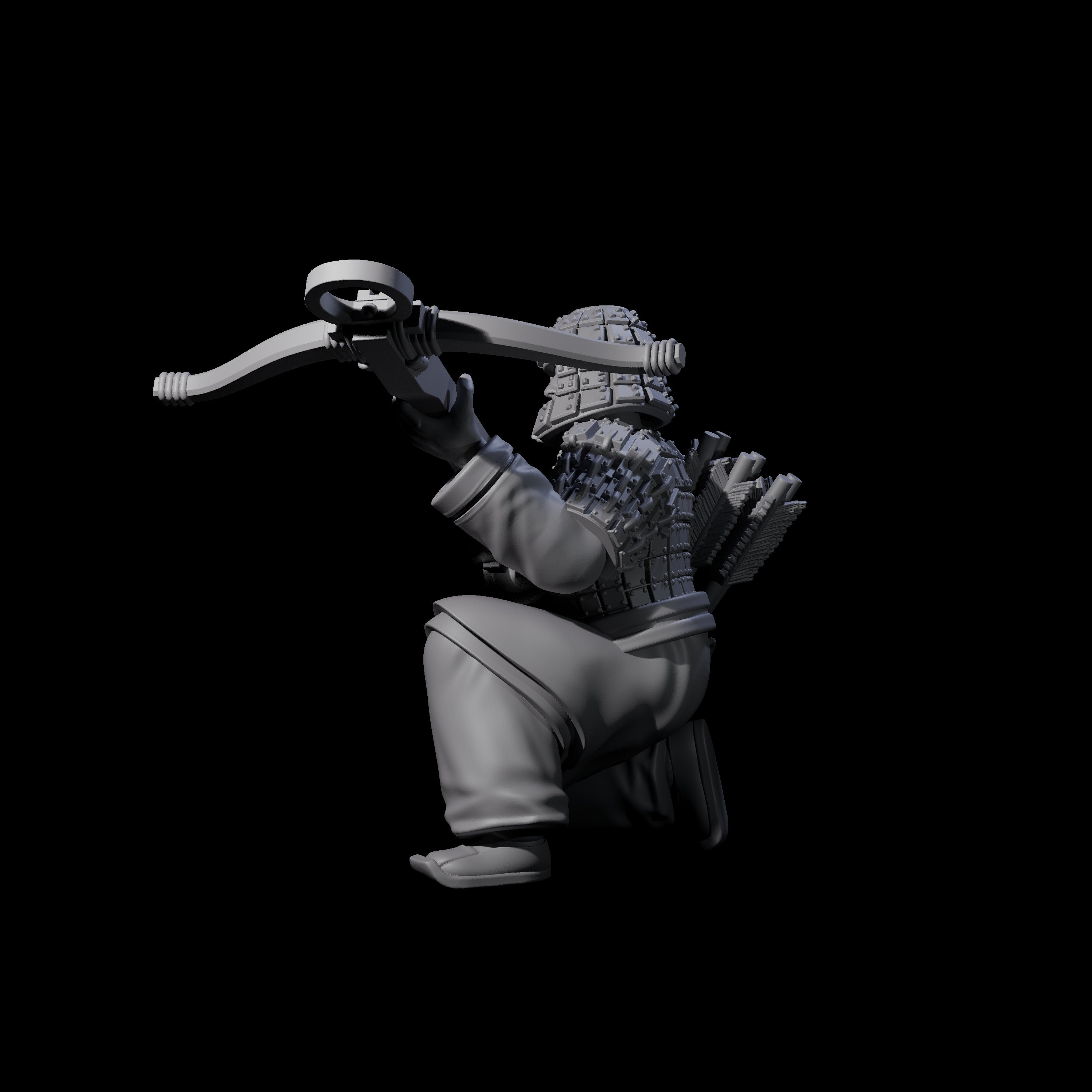 Chinese Terracotta Crossbowman K Miniature for Dungeons and Dragons, Pathfinder or other TTRPGs