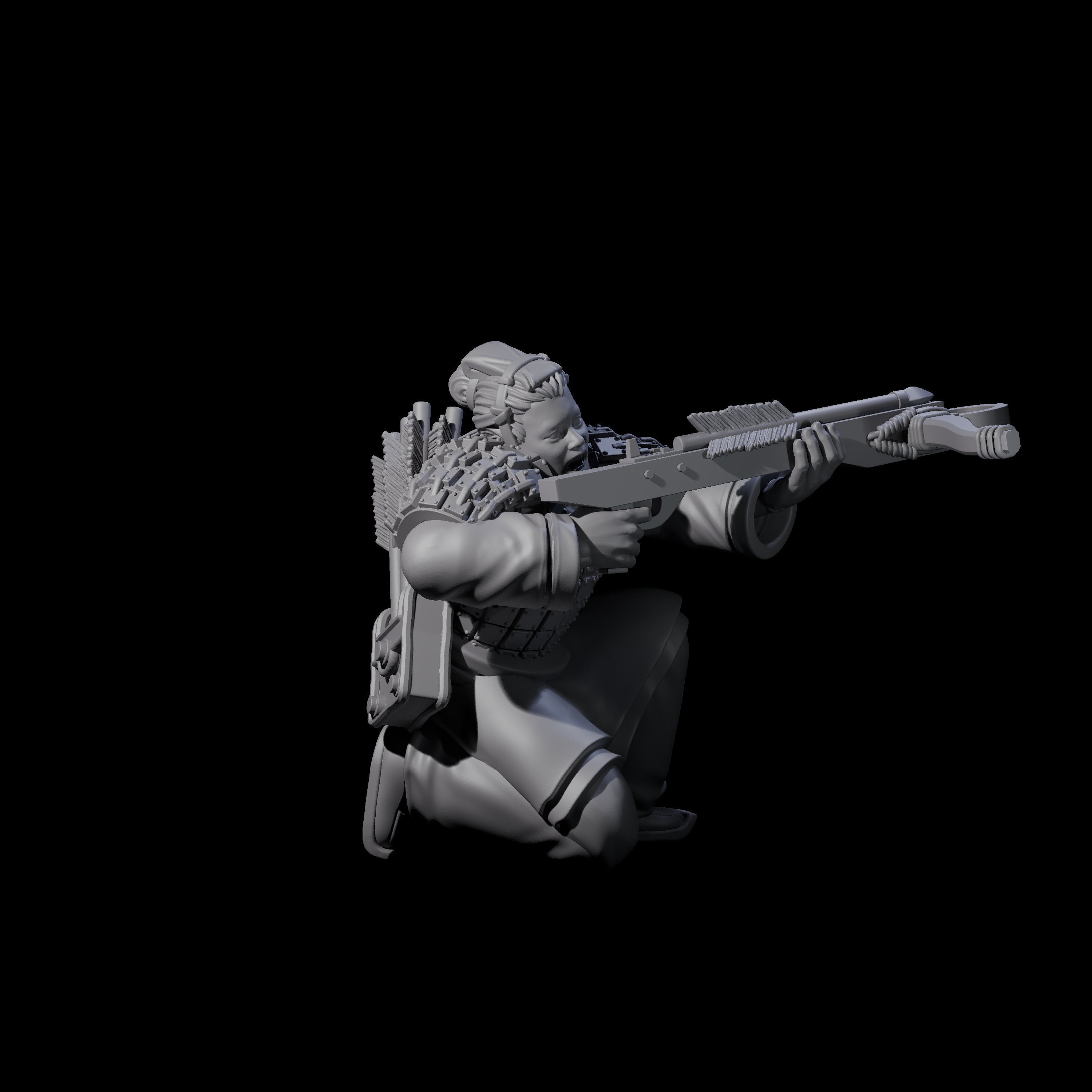 Chinese Terracotta Crossbowman L Miniature for Dungeons and Dragons, Pathfinder or other TTRPGs